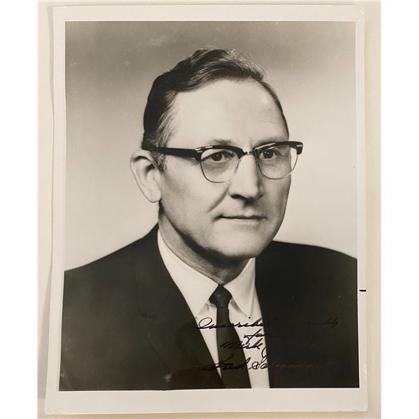 U.S. Representative Fred Schwengel signed photo