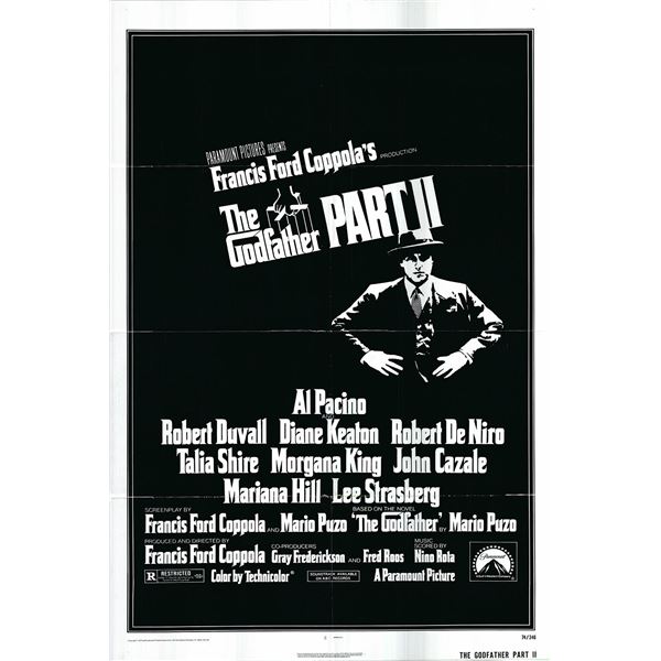 The Godfather Part II Original 1974 Vintage One Sheet Poster