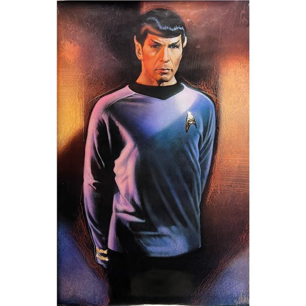 Rare Star Trek 1991 character illustration of Spock by Drew Struzan original movie poster