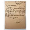 Erich Hartmann signed letter