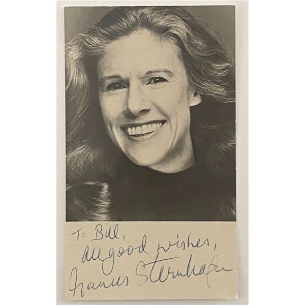 The Closer Frances Sternhagen Signed Photo and Note