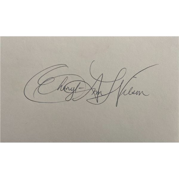 Soap opera actress Cheryl Ann Wilson original signature