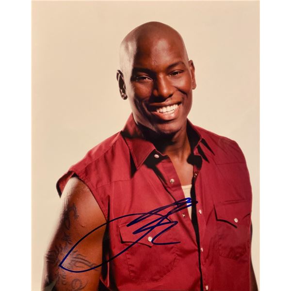 Fast and Furious Tyrese Gibson signed photo