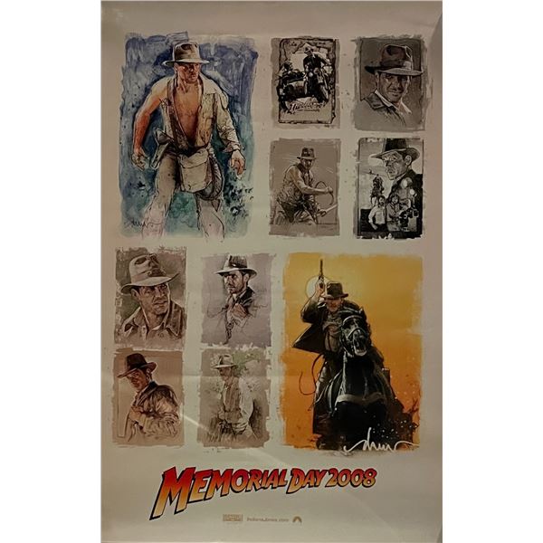 Indiana Jones And The Kingdom Of The Crystal Skull original mini poster