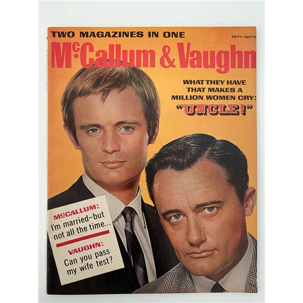 David McCallum Signed McCallum and Vaughn Magazine.