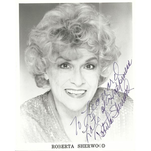 Roberta Sherwood signed photo