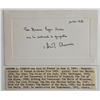 Image 1 : Andrew L. Chamson signed note and bio