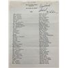 Image 1 : No Blade of Grass signed casting list Signed by Cornel Wilde