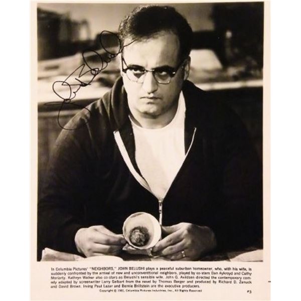 John Belushi signed promo photo