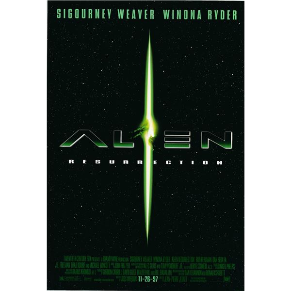 Alien Resurrection 1997 original movie poster