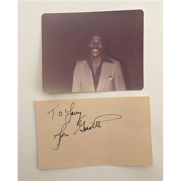 Louis Gossett Jr. photo and original signature