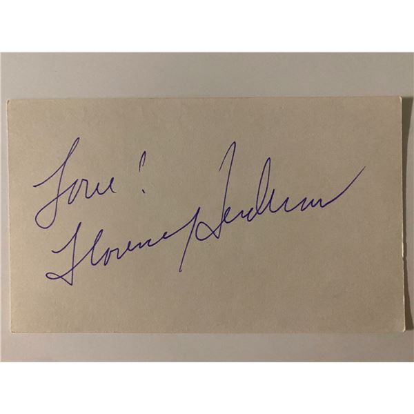 The Brady Bunch Florence Henderson signature cut