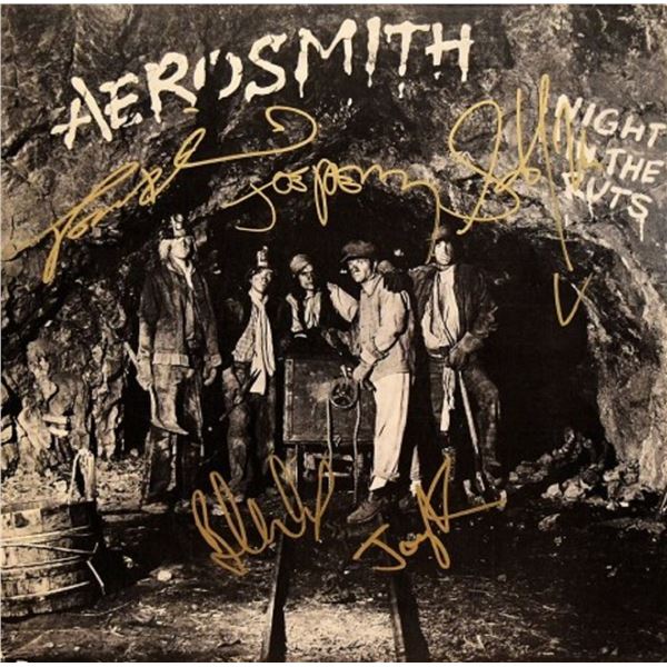 Aerosmith signed Night In The Ruts album