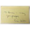 Image 1 : Philosopher Eric Hoffer signed note