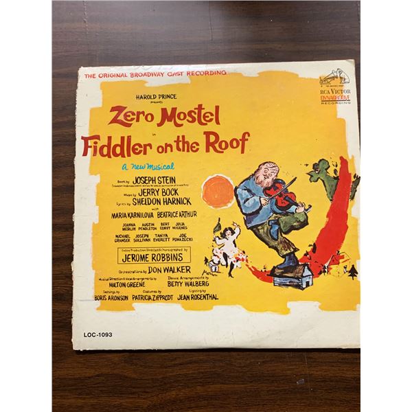 Zero Mostel In Fiddler On The Roof (The Original Broadway Cast Recording) Album
