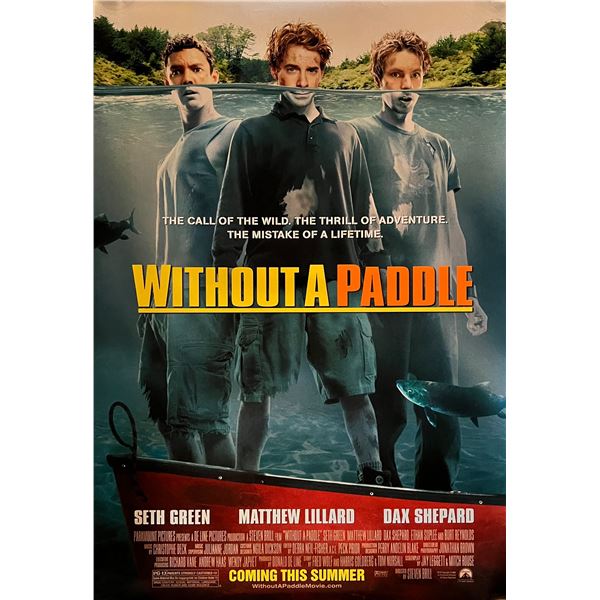 Without a Paddle double-sided 2004 original movie poster