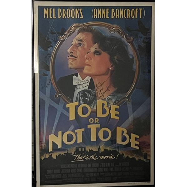 To Be Or Not To Be cast signed poster