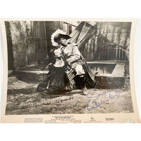 Lady in the Iron Mask Louis Hayward and Patricia Medina signed movie photo