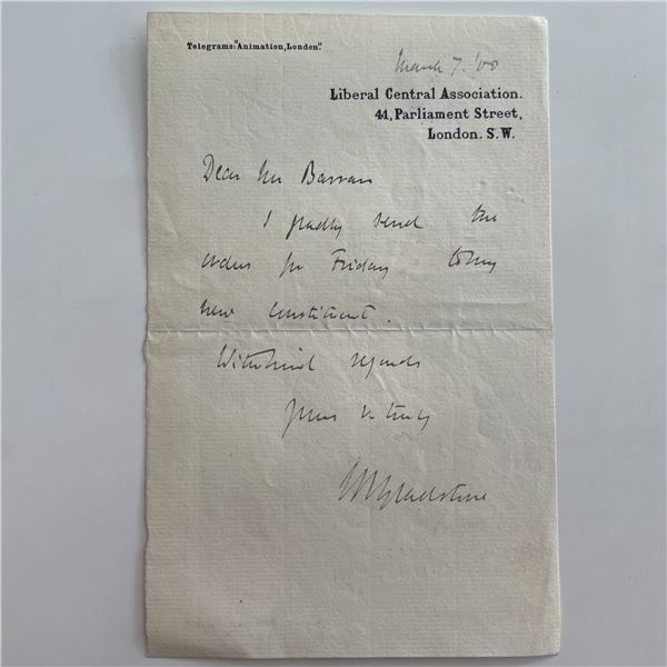 British parliament signed note