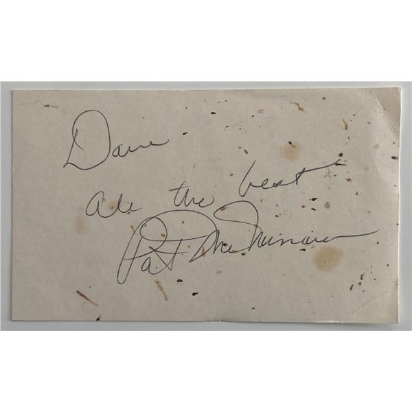 Pat McNamara original signature