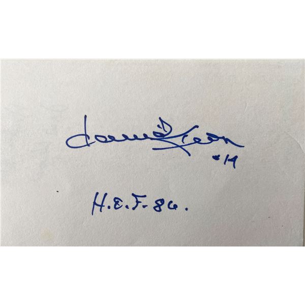 NHL HOF Dave Keon original signature