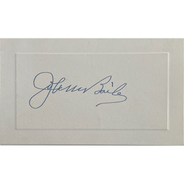 Democratic National Committee John M. Bailey original signature