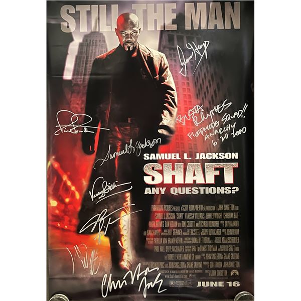 Shaft original 2000 cast signed movie poster