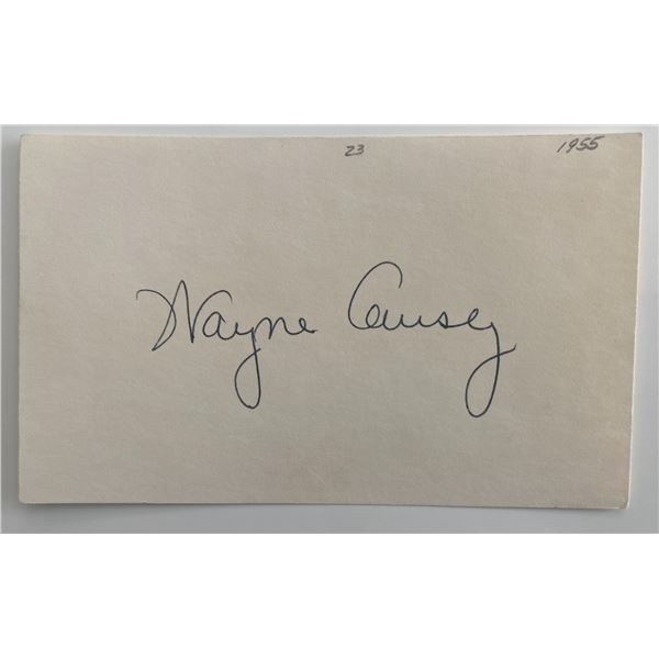 Baseball player Wayne Causey original signature
