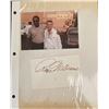 Roger Williams photo album page with original signature
