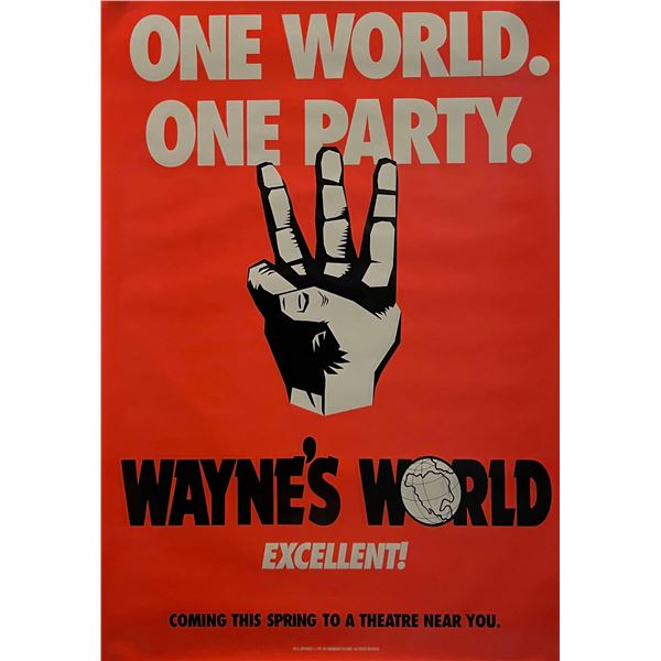Wayne's World 1992 original movie poster