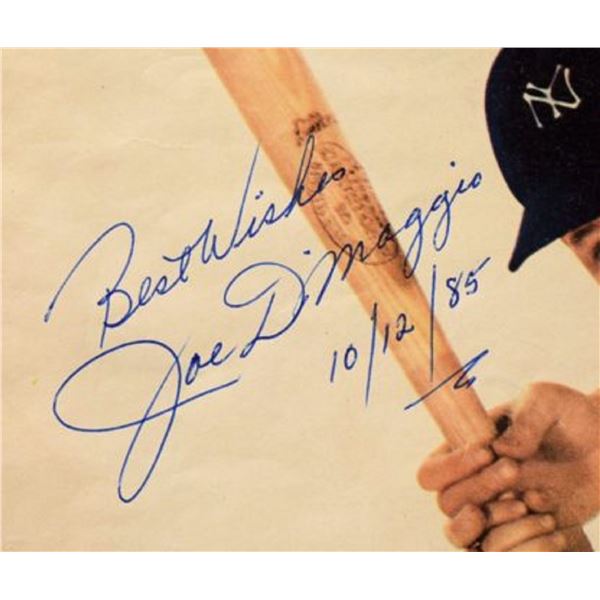 Joe DiMaggio signed Look Magazine