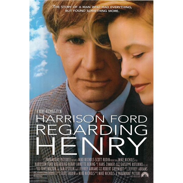 Regarding Henry original 1991 vintage one sheet movie poster