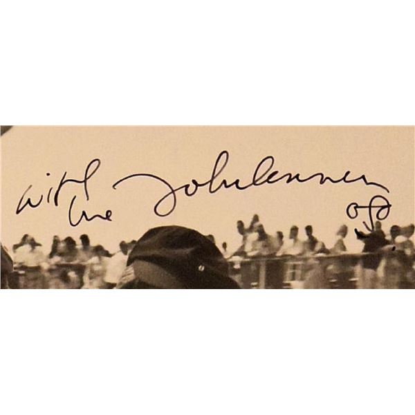 John & Yoko Lennon signed promo photo