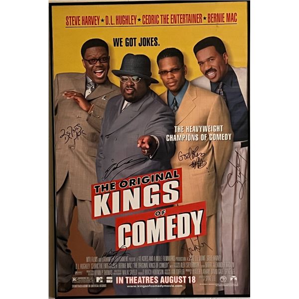 The Kings of Comedy cast signed movie poster
