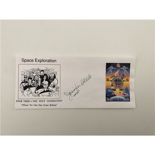 Star Trek: The Next Generation Jennifer Hetrick signed cover