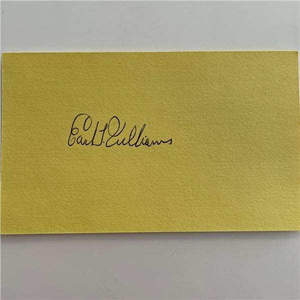 MLB player Earl Williams signature cut
