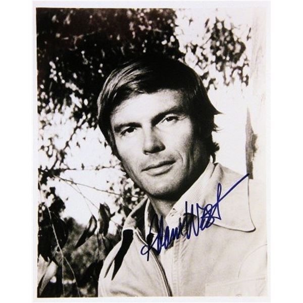 Adam West signed portrait photo