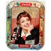 Image 1 : Coca Cola Menu Girl Tray [195787]