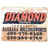 Image 1 : Diamond Realty Metal Sign, Phoenix, AZ [196535]