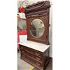 Image 1 : Ashville, NC, Spectacular  "Art Nouveau" Style Hall Bureau with Large Mirror, c 1900 [196567]