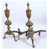 Image 1 : Brass Andiron Pair [196703]