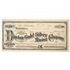 Image 1 : Dayton Gold & Silver Mining Co. Stock Certificate, 1877 [192909]