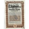 Image 1 : Western Pacific Railway Company $1,000 Bond, 1903 [195441]