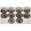 Image 1 : Nevada Silver "Letter" Belt Buckles, 10 [194874]