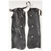 Image 1 : Chaps, Black Leather, Buffalo Nickle Adornments [196879]