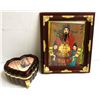 Image 1 : Lovers' Regal Frames, Jewelry Box, & Music Box Set [195938]