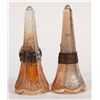 Image 1 : Car Vases, Carnival Glass Matched Pair with Brackets [195113]