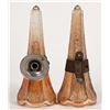 Image 2 : Car Vases, Carnival Glass Matched Pair with Brackets [195113]