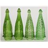 Image 2 : Jeanette Car Vases, 2 Different Green Matched Pairs [195116]