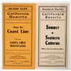 Image 1 : Southern Pacific Railroad California Brochure Pair: Santa Cruz & Southern CA, 1901 [192902]